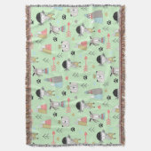 スカンジナビアボホワイルダネスおもしろい スローブランケット (正面縦)