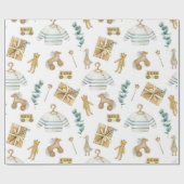 スカンジナビアボホ子供部屋ダック ラッピングペーパー (フラット)