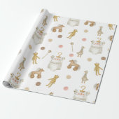 スカンジナビアボホ子供部屋パターン ラッピングペーパー (アンロールド)