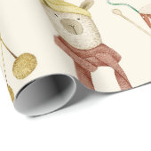 スカンジナビアボホ子供部屋ベア ラッピングペーパー (ロールコーナー)