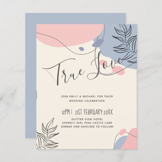 スカンジナビアモダンジャパニ結婚抽象芸術 (正面/裏面)