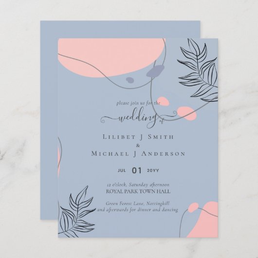 スカンジナビアモダンジャパニ結婚抽象芸術 (正面/裏面)