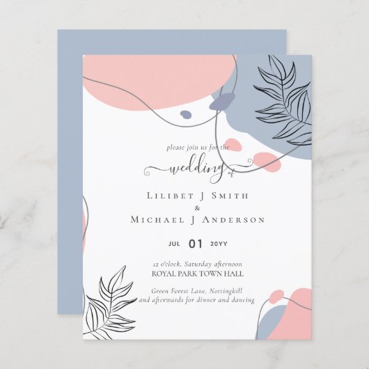 スカンジナビアモダンジャパニ結婚抽象芸術 (正面/裏面)