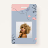 スカンジナビアモダンジャパニ結婚抽象芸術 バッジ (正面)