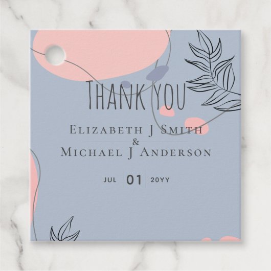 スカンジナビアモダンジャパニ結婚抽象芸術 フェイバータグ (正面)