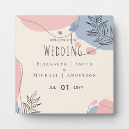 スカンジナビアモダンジャパニ結婚抽象芸術 フォトプラーク