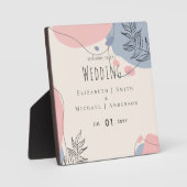 スカンジナビアモダンジャパニ結婚抽象芸術 フォトプラーク (正面)