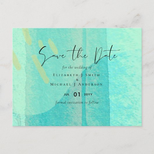 スカンジナビアモダンジャパニ結婚抽象芸術 ポストカード (正面)