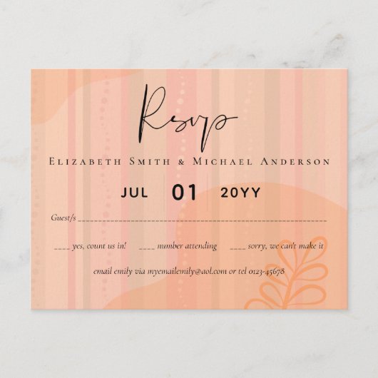 スカンジナビアモダンジャパニ結婚抽象芸術 ポストカード (正面)