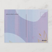 スカンジナビアモダンジャパニ結婚抽象芸術 ポストカード (裏面)