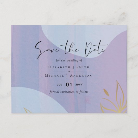 スカンジナビアモダンジャパニ結婚抽象芸術 ポストカード (正面)