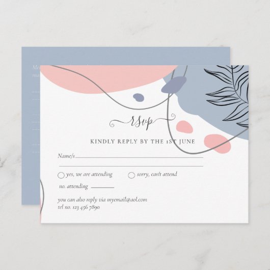 スカンジナビアモダンジャパニ結婚抽象芸術 ポストカード (正面/裏面)