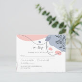 スカンジナビアモダンジャパニ結婚抽象芸術 ポストカード (スタンド正面)