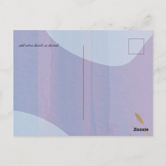 スカンジナビアモダンジャパニ結婚抽象芸術 ポストカード (裏面)
