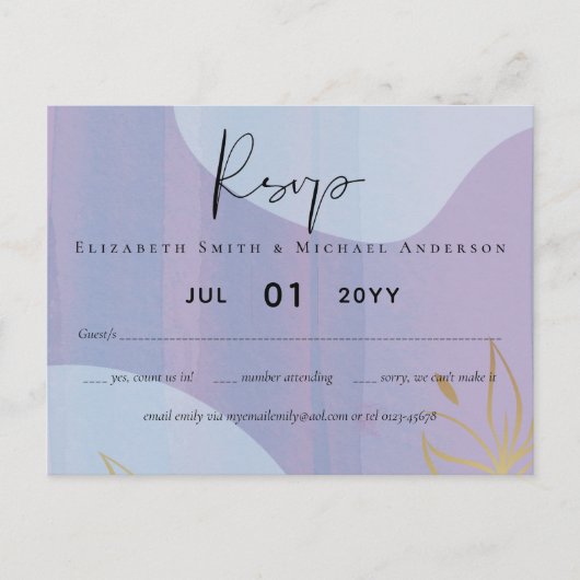 スカンジナビアモダンジャパニ結婚抽象芸術 ポストカード (正面)