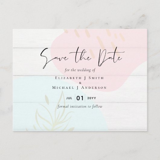 スカンジナビアモダンジャパニ結婚抽象芸術 ポストカード (正面)