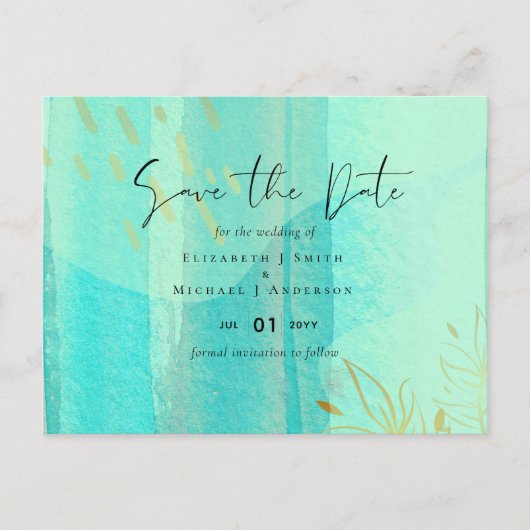 スカンジナビアモダンジャパニ結婚抽象芸術 ポストカード (正面)