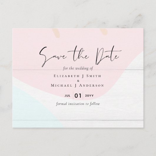 スカンジナビアモダンジャパニ結婚抽象芸術 ポストカード (正面)