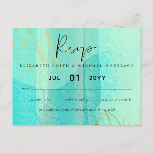 スカンジナビアモダンジャパニ結婚抽象芸術 ポストカード (正面)