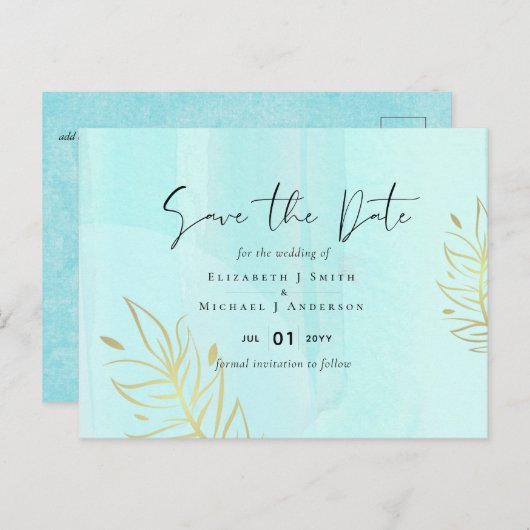 スカンジナビアモダンジャパニ結婚抽象芸術 ポストカード (正面/裏面)