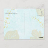 スカンジナビアモダンジャパニ結婚抽象芸術 ポストカード (裏面)