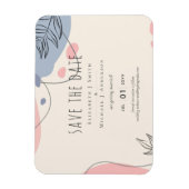 スカンジナビアモダンジャパニ結婚抽象芸術 マグネット (縦)