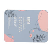 スカンジナビアモダンジャパニ結婚抽象芸術 マグネット (横)