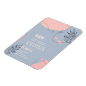 スカンジナビアモダンジャパニ結婚抽象芸術 マグネット (左側)