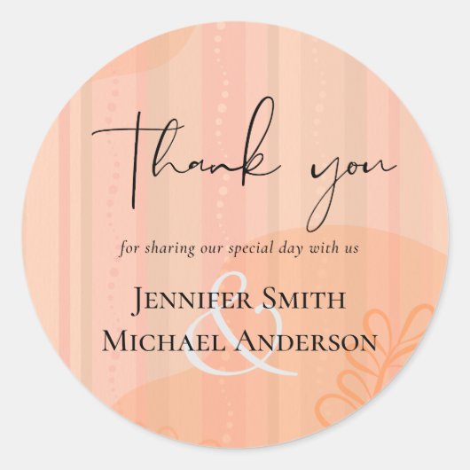 スカンジナビアモダンジャパニ結婚抽象芸術 ラウンドシール (正面)