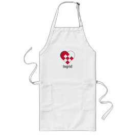 スカンジナビアユール（キリスト降誕祭）ハート ロングエプロン