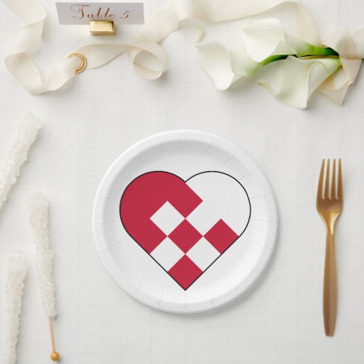 スカンジナビアユール（キリスト降誕祭）聞 ペーパープレート (ウェディング)