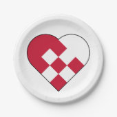 スカンジナビアユール（キリスト降誕祭）聞 ペーパープレート (正面)