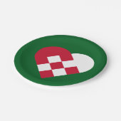 スカンジナビアユール（キリスト降誕祭）聞 ペーパープレート (アングル)