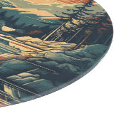 スカンジナビアレトロアートマウンテンホーム カッティングボード (角)