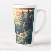 スカンジナビアレトロアートマウンテンホーム カフェラテマグ (右)