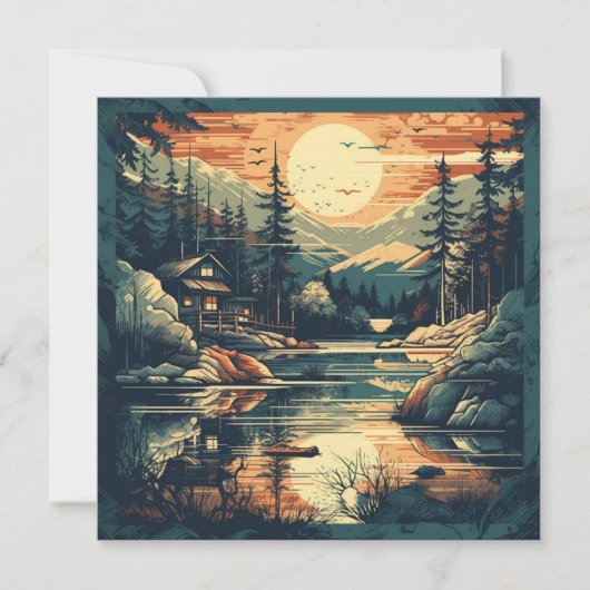 スカンジナビアレトロアートマウンテンホーム シーズンカード (正面)