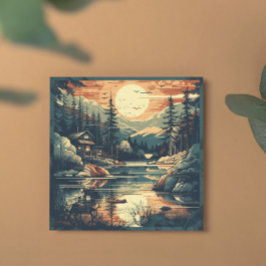 スカンジナビアレトロアートマウンテンホーム シーズンカード