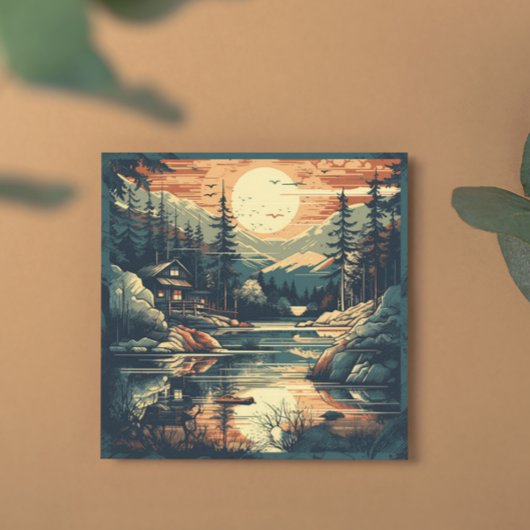 スカンジナビアレトロアートマウンテンホーム シーズンカード