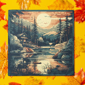 スカンジナビアレトロアートマウンテンホーム シーズンカード