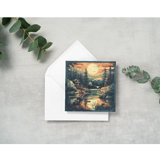 スカンジナビアレトロアートマウンテンホーム シーズンカード