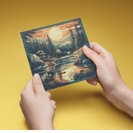 スカンジナビアレトロアートマウンテンホーム シーズンカード