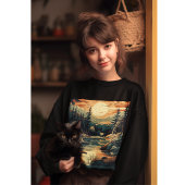 スカンジナビアレトロアートマウンテンホーム スウェットシャツ