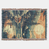 スカンジナビアレトロアートマウンテンホーム スローブランケット (正面)