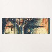 スカンジナビアレトロアートマウンテンホーム ヨガマット (正面(横))