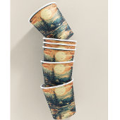 スカンジナビアレトロアートマウンテンホーム 紙コップ