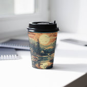 スカンジナビアレトロアートマウンテンホーム 紙コップ