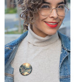 スカンジナビアレトロアートマウンテンホーム 缶バッジ