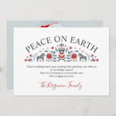 スカンジナビアンフォーク ピースオンアース 写真 クリスマス (正面/裏面)