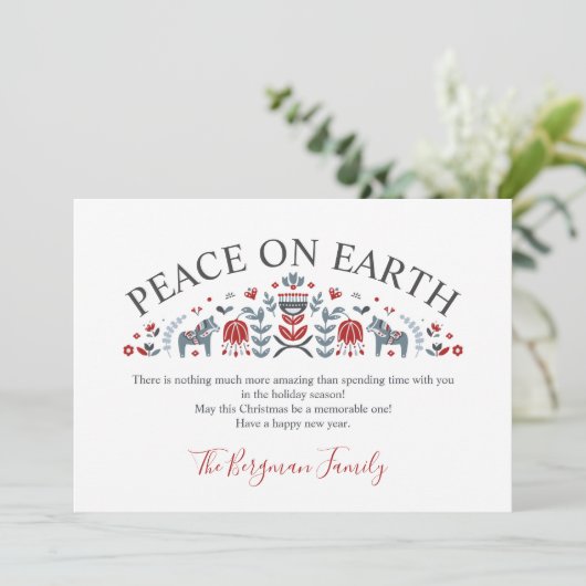 スカンジナビアンフォーク ピースオンアース 写真 クリスマス (スタンド正面)