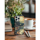 スカンジナビアンレトロアートの山の家 Case-Mate iPhoneケース